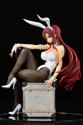 Fairy Tail PVC Statue 1/6 Erza Scarlet Bunny Girl Style Type White 20 cm