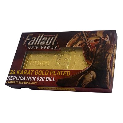 Fallout: New Vegas Replica New California Republik 20 Dollar Bill (gold plated)