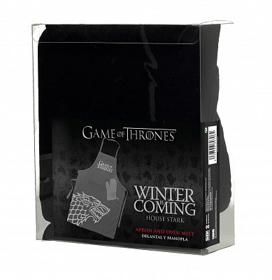 Game of Thrones cooking apron with oven mitt Hear Me Roar House Stark