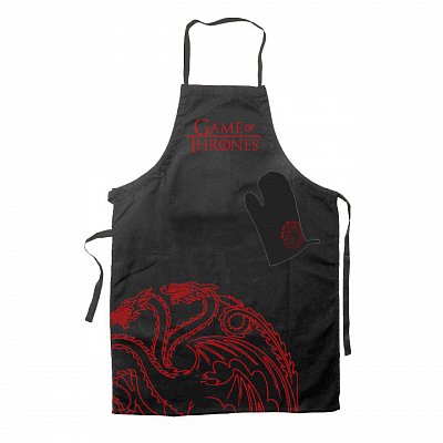 Game of Thrones cooking apron with oven mitt Targaryen