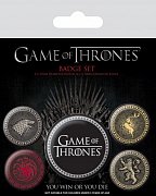 Game Of Thrones Pin Badges 5-Pack Great Houses