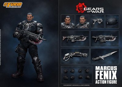 Gears of War 5 Action Figure 1/12 Marcus Fenix 16 cm