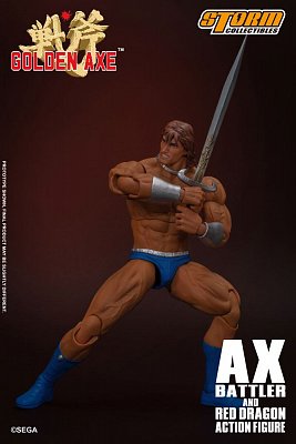 Golden Axe Action Figure 1/12 Ax Battler & Red Dragon 18 cm