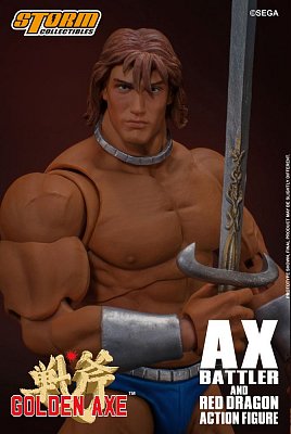 Golden Axe Action Figure 1/12 Ax Battler & Red Dragon 18 cm