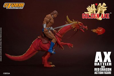 Golden Axe Action Figure 1/12 Ax Battler & Red Dragon 18 cm