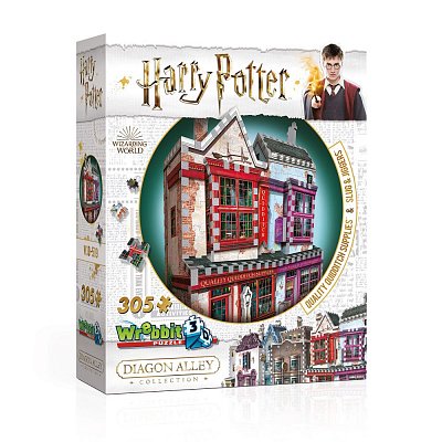 Harry Potter 3D Puzzle DAC Quality Quidditch Supplies & Slug & Jiggers Apothecary --- DAMAGED PACKAGING