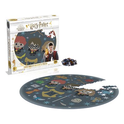 Harry Potter Jigsaw Round Puzzle Christmas Jumper 3 - Christmas at Hogwarts (500 pieces)