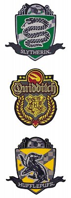 Harry Potter Patches 3-Pack Deluxe Quidditch Hogwarts
