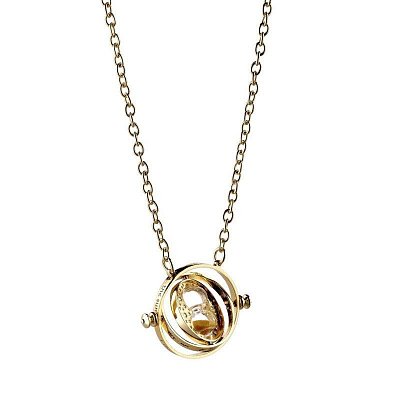 Harry Potter Pendant & Necklace Spinning Time Turner (gold plated)