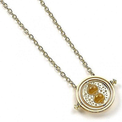 Harry Potter Pendant & Necklace Spinning Time Turner (gold plated)