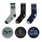 Harry Potter Socks 3-Pack Deathly Hallows --- DAMAGED PACKAGING