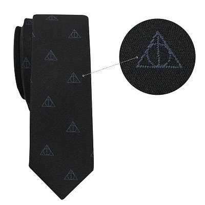 Harry Potter Tie & Metal Pin Deluxe Box Deatlhy Hallows