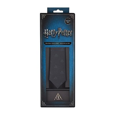 Harry Potter Tie & Metal Pin Deluxe Box Deatlhy Hallows