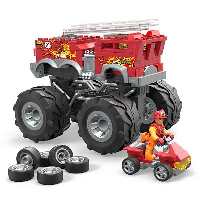 Hot Wheels Monster Trucks Mega Construx Construction Set HW 5-Alarm Monster Truck