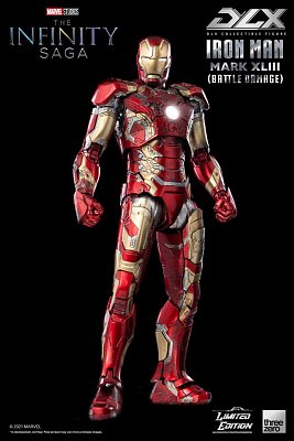 Infinity Saga DLX Action Figure 1/12 Iron Man Mark 43 (Battle Damage) Limited Edition 17 cm