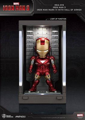 Iron Man 3 Mini Egg Attack Action Figure Hall of Armor Iron Man Mark VI 8 cm