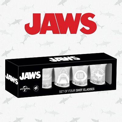 Jaws Shotglass 4-Pack Logo & Symbols