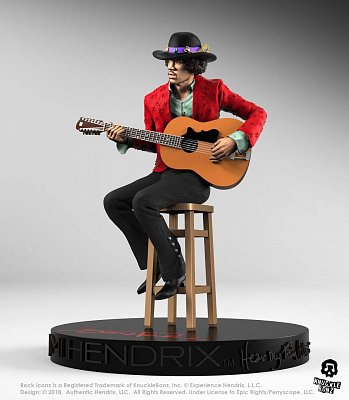 Jimi Hendrix Rock Iconz Statue 1/9 Jimi Hendrix II 21 cm --- DAMAGED PACKAGING
