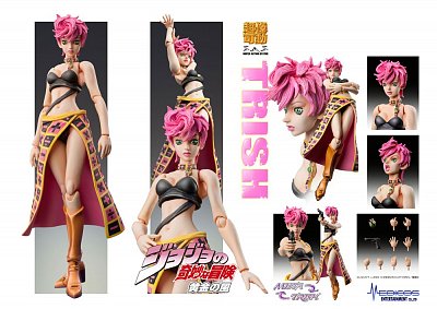 JoJo\'s Bizarre Adventure Part5 Super Action Action Figure Chozokado (Trish Una) 15 cm