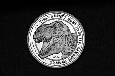 Jurassic Park Collectable Coin 25th Anniversary T-Rex (silver plated)