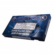 Jurassic Park Replica Mosasaurus Ticket Ticket (silver plated)