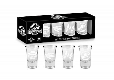 Jurassic Park Shotglass 4-Pack Logo & Symbols