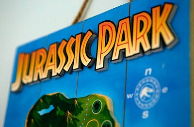 Jurassic Park WoodArts 3D Wooden Wall Art Isla Nublar 30 x 40 cm