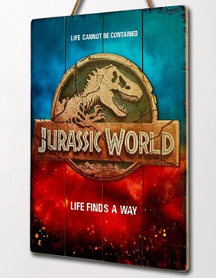 Jurassic World WoodArts 3D Wooden Wall Art Logo 30 x 40 cm