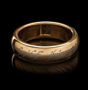Lord of the Rings Tungsten Ring The One Ring (gold plated)
