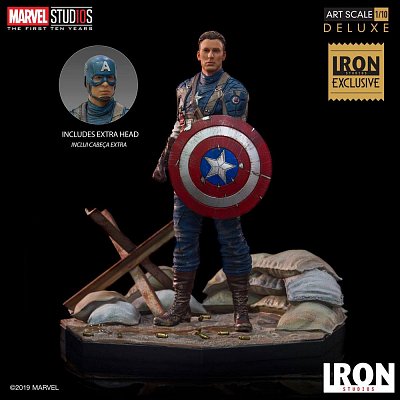 Marvel Comics BDS Art Scale Statue 1/10 Captain America First Avenger MCU 10 Years Event EX 21 cm