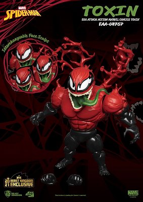 Marvel Comics Egg Attack Action Action Figure Toxin Beast Kingdom 2021 Exclusive 20 cm