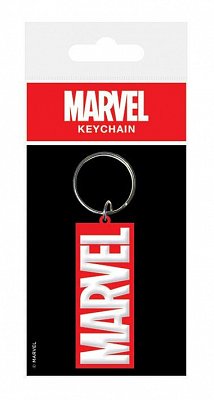 Marvel Comics Rubber Keychain Logo 6 cm