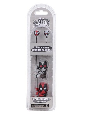Marvel Comics Scalers Figures 2-Pack Deadpool & X-Force with Earbuds