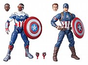 Marvel Legends Action Figure 2-Pack  2022 Captain America: Sam Wilson & Steve Rogers 15 cm