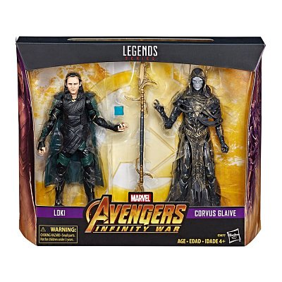 Marvel Legends Series Action Figure 2-Pack 2019 Corvus Glaive & Loki (Avengers: IW) 15 cm