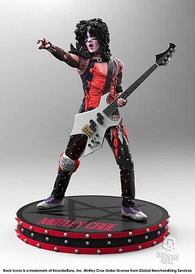 Mötley Crüe Rock Iconz Statue 1/9 Nikki Sixx 22 cm --- DAMAGED PACKAGING