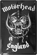 Motörhead Tin Sign England 20 x 30 cm