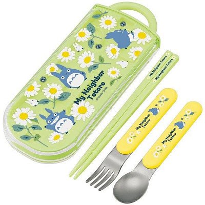 My Neighbor Totoro Chopsticks & Spoon & Fork Set Daisies