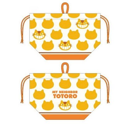 My Neighbor Totoro Laundry Storage Bag Catbus Silhouette 17 x 26 x 12 cm