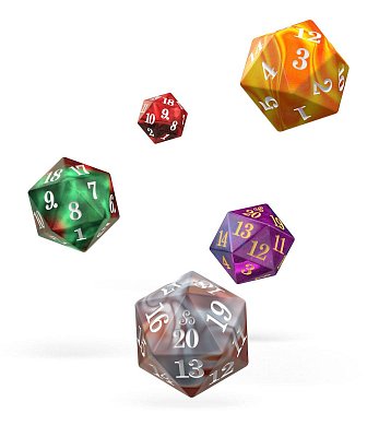 Oakie Doakie Dice D20 Spindown Dice Set Gemidice (5)