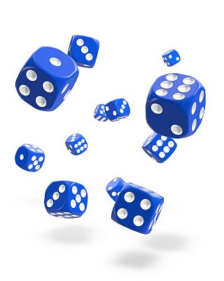 Oakie Doakie Dice D6 Dice 12 mm Solid - Blue (36)