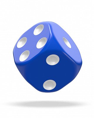 Oakie Doakie Dice D6 Dice 12 mm Solid - Blue (36)