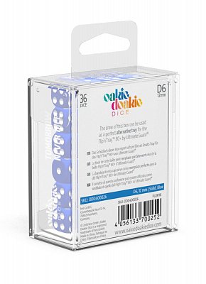Oakie Doakie Dice D6 Dice 12 mm Solid - Blue (36)