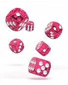 Oakie Doakie Dice D6 Dice 16 mm Speckled - Pink (12)
