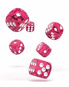 Oakie Doakie Dice D6 Dice 16 mm Speckled - Pink (12)