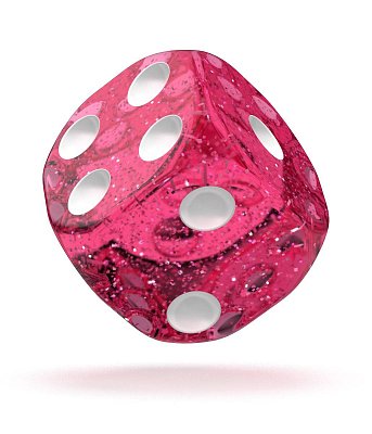 Oakie Doakie Dice D6 Dice 16 mm Speckled - Pink (12)