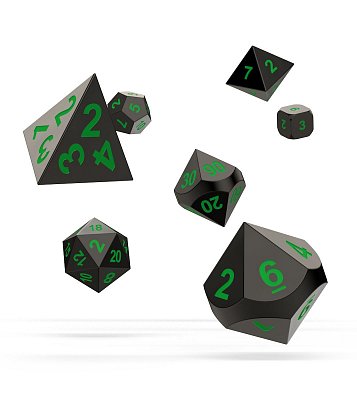 Oakie Doakie Dice RPG Set Metal Dice - Matrix (7)