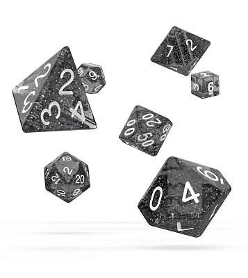 Oakie Doakie Dice RPG Set Speckled - Black (7)