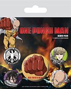 One Punch Man Pin Badges 5-Pack Destructive