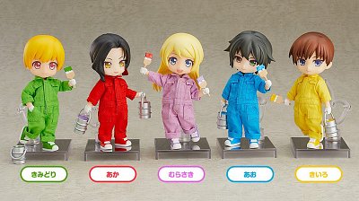 Original Character Parts for Nendoroid Doll Figures Outfit Set Colorful Coveralls - Blue